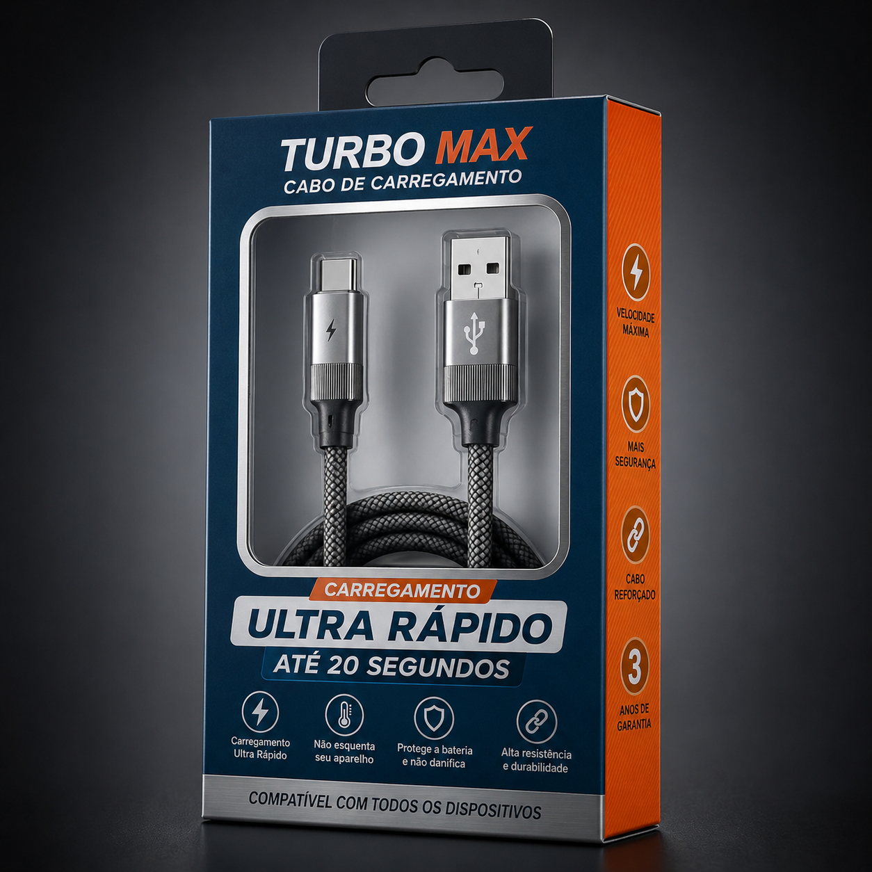 Cabo Carregador Power Max Universal - Ultimo dia da Promoção (Cópia)